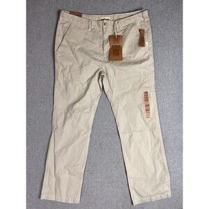 New Urban Pipeline Men’s 38X32 Slim Straight Khaki Pants 100% Cotton
